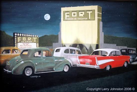 Fort George Drive-In Theatre - Original Art From Larry Johnston (newer photo)